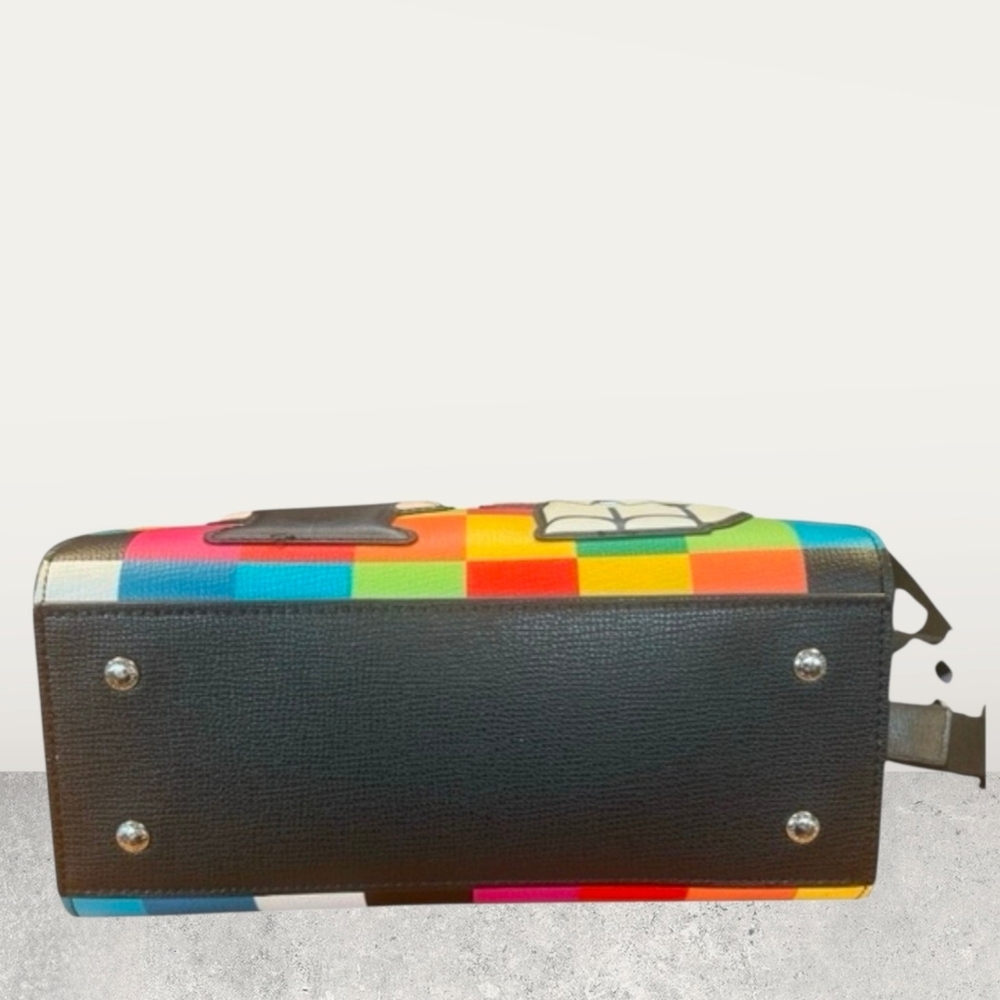 Karl Lagerfeld Paris Multicolor Checkered Tote/Crossbody With Matching NWT❗️ - Picture 10 of 10